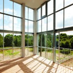 Витражная алюминиевая перегородка